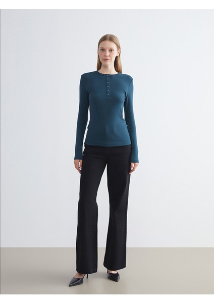 Yeni Sezon Bisiklet Yaka Fitilli Kadın Tişört fiyatları