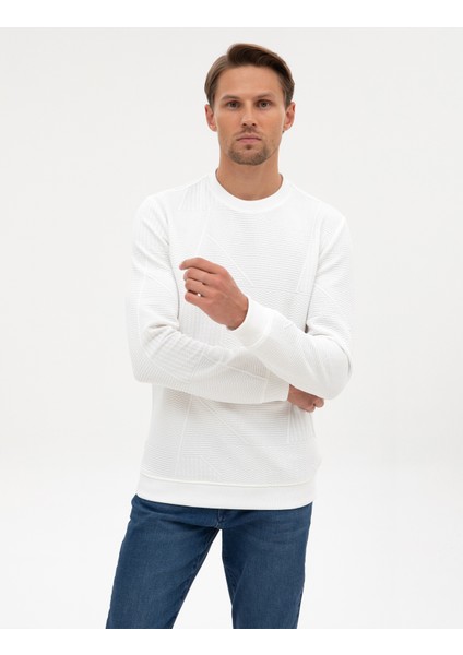 Erkek Ekru Regular Fit Sweatshirt 50311686-VR019 modelleri