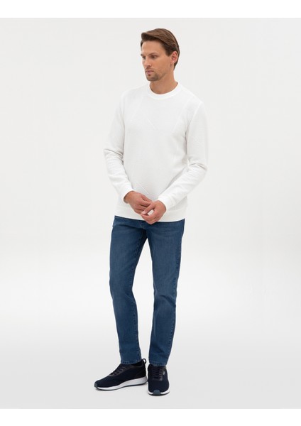Erkek Ekru Regular Fit Sweatshirt 50311686-VR019 fırsatları