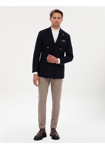 Erkek Lacivert Ex. Slim Fit Ceket 50313975-VR033 fırsatları