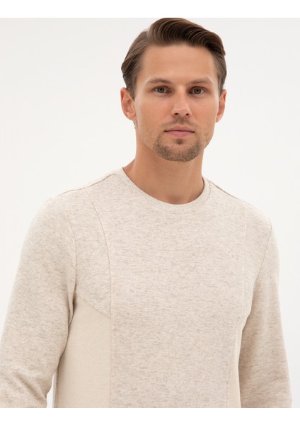 Erkek Bej Regular Fit Sweatshirt 50313991-VR011 fiyatları