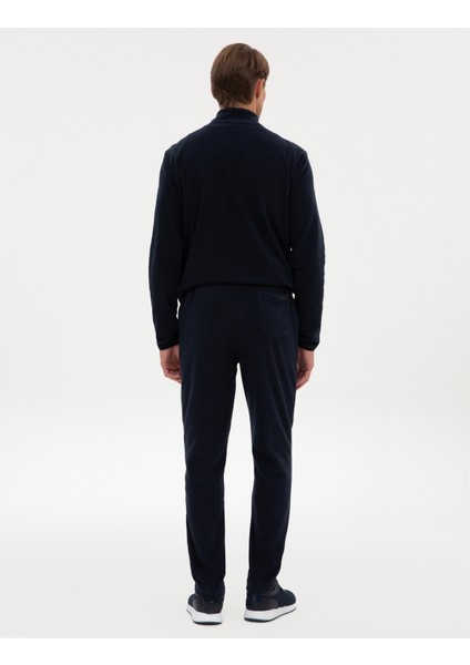 Erkek Lacivert Slim Fit Polar Eşofman Altı 50317690-VR033 fırsatları