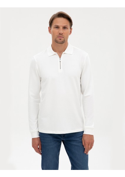 Erkek Ekru Regular Fit Sweatshirt 50307988-VR019