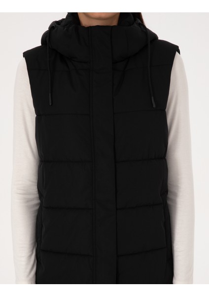 Kadın Siyah Yelek 50309044-VR046