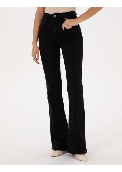 Kadın Siyah Jean Pantolon 50318044-VR046 fiyatları