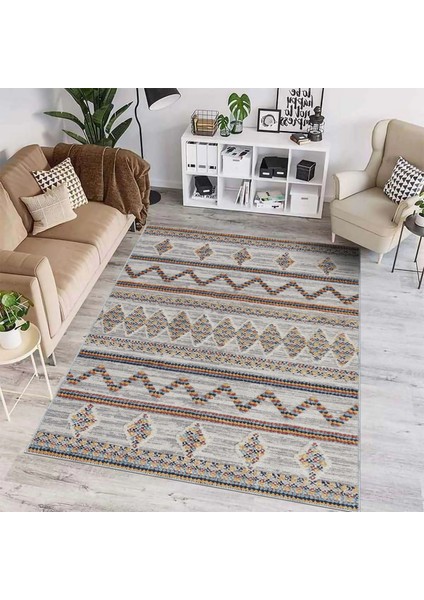 Ponte Geometrik Multi Polyester ve Pamuklu Yıkanabilir Kaydırmaz Taban Dijital Baskı Halı fiyatları