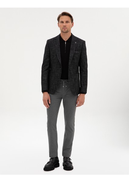 Erkek Siyah Ex. Slim Fit Ceket 50311204-VR046 fırsatları