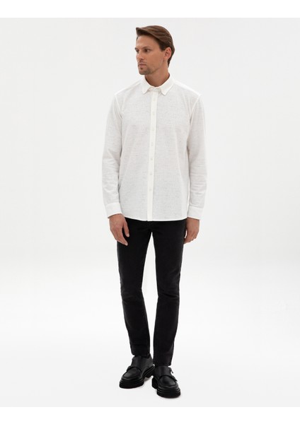 Erkek Ekru Regular Fit Örme Gömlek 50311692-VR019 fırsatları