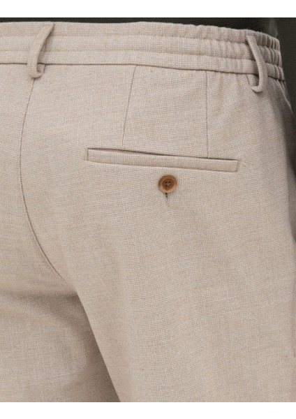 Erkek Bej Ex. Slim Fit Kumaş Pantolon 50311818-VR011
