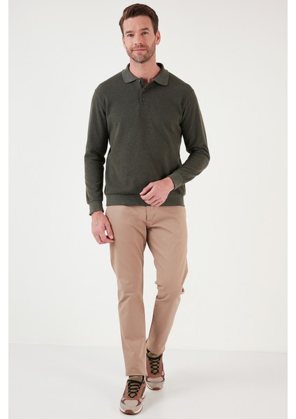 Pamuk Karışımlı Regular Fit 2'li Paket Polo Yaka Kazak Erkek Polo Yaka Kazak 456223S2 fırsatları