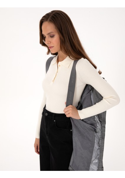 Kadın Antrasit Oversize Mont 50309048-VR006