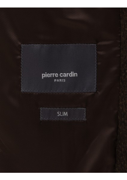 Erkek Kahverengi Slim Fit Ceket 50316305-VR029