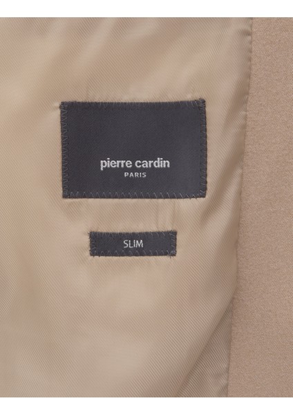 Erkek Bej Slim Fit Ceket 50317671-VR011