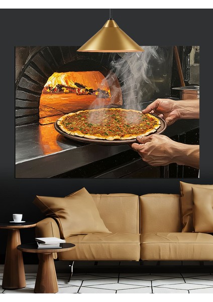 Lahmacun Fırını Dekoratif Kanvas - Mdf Ahşap Tablo fırsatları