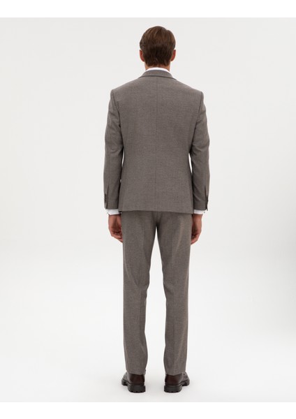 Erkek Açık Kahverengi Slim Fit Takım Elbise 50316320-VR002 indirimleri
