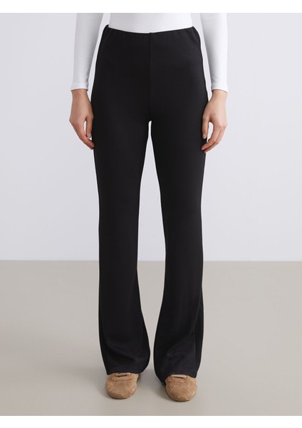 Yeni Sezon Beli Lastikli Ispanyol Paça Kadın Tayt fiyatları