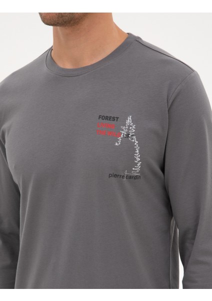 Erkek Koyu Gri Pijama Takımı 50322635-VR080