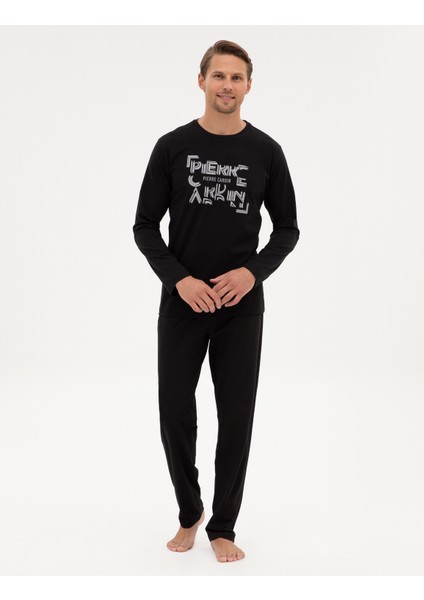 Erkek Siyah Pijama Takımı 50322652-001