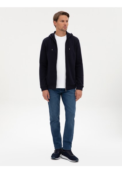 Erkek Lacivert Regular Fit Örme Hırka 50317656-VR033 fırsatları