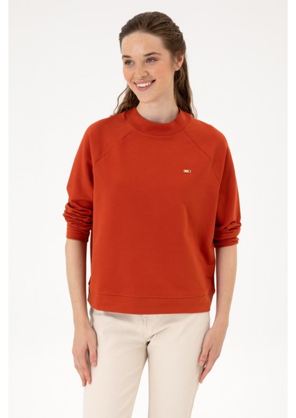 Kadın Kiremit Sweatshirt 50313610-VR031