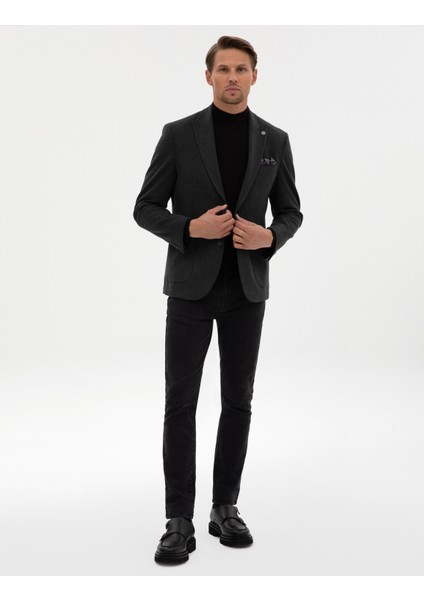 Erkek Antrasit Slim Fit Ceket 50317671-VR006 fırsatları