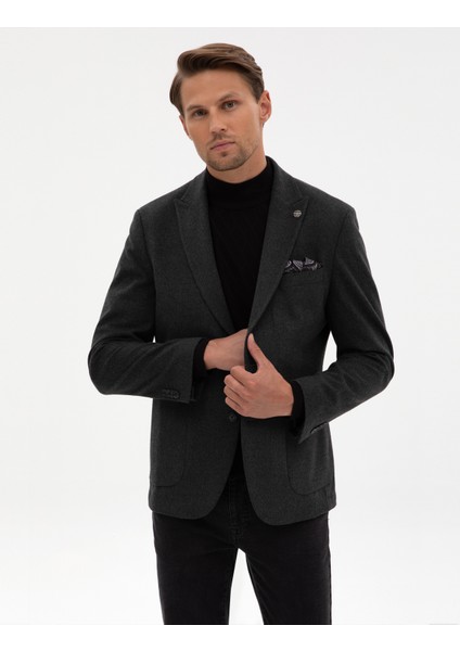 Erkek Antrasit Slim Fit Ceket 50317671-VR006 modelleri