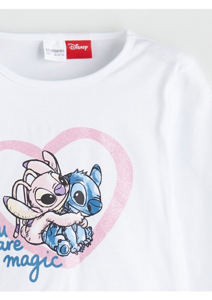 Yeni Sezon Lilo & Stitch Baskılı Kız Çocuk Pijama Takımı modelleri