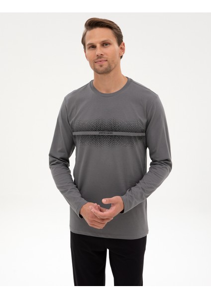 Erkek Koyu Gri Pijama Takımı 50322634-VR080 modelleri