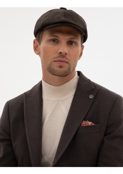 Erkek Koyu Kahverengi Şapka 50318133-VR084