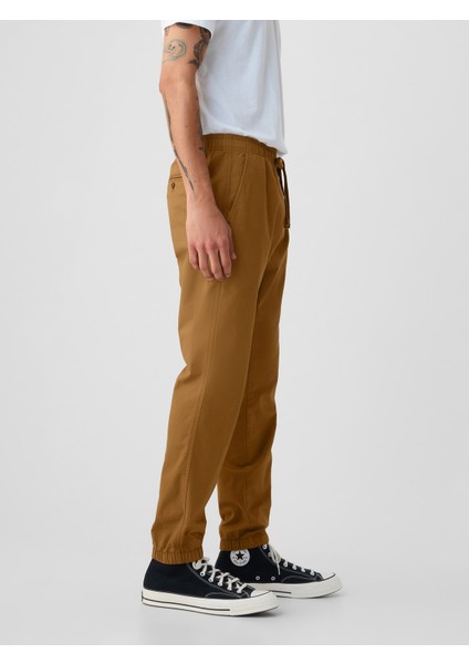 Erkek Kahverengi GapFlex Slim Jogger Pantolon