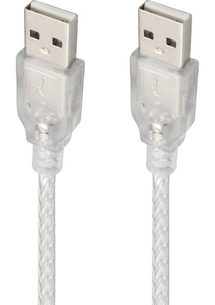 3 Metre USB Erkek-Erkek Kablo Şeffaf fiyatları