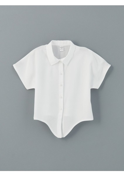 Yeni Sezon Kısa Kollu Basic Kız Çocuk Gömlek