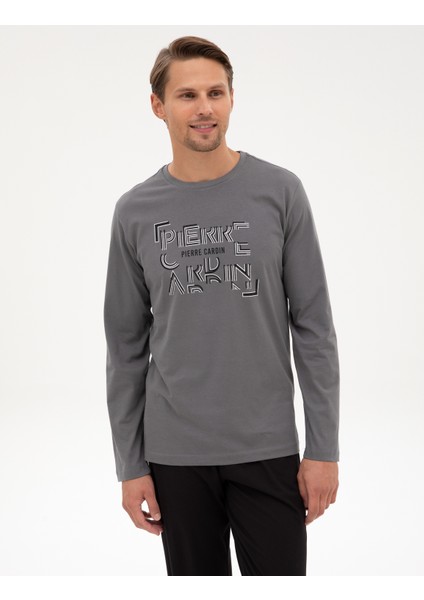 Erkek Koyu Gri Pijama Takımı 50322652-VR080 modelleri