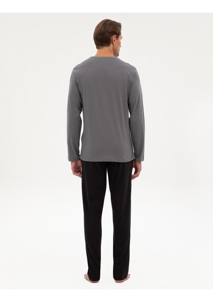 Erkek Koyu Gri Pijama Takımı 50322652-VR080 indirimleri