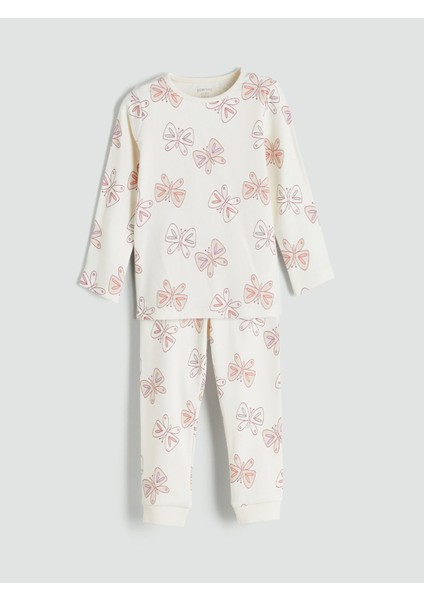 Yeni Sezon Baskılı Kız Bebek Pijama Takım