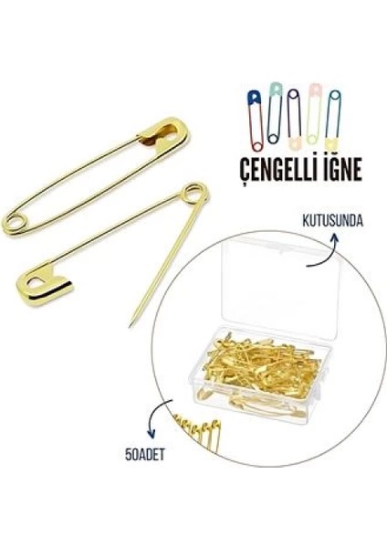 Modacar 50 Adet Kutulu Çengelli Iğne fiyatları