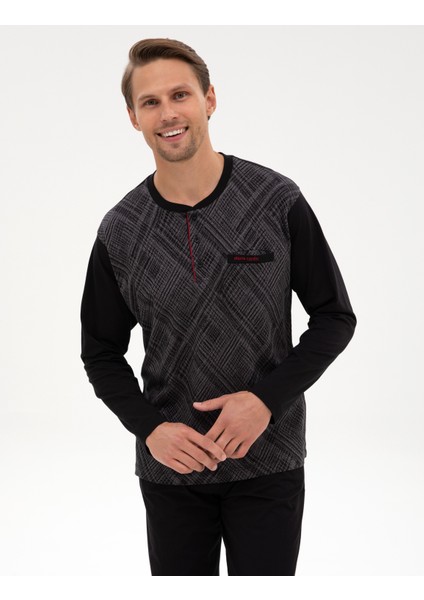 Erkek Siyah Pijama Takımı 50322640-001 modelleri