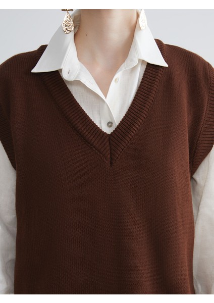 Yeni Sezon V Yaka Kadın Triko Süveter modelleri