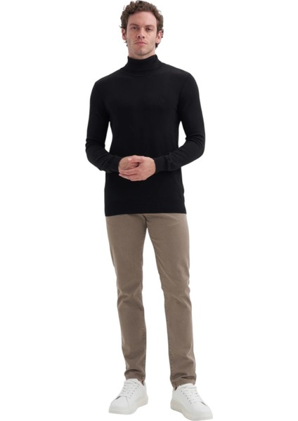 Pamuk Kumaş Slim Fit Basic Tam Balıkçı Kazak fiyatları