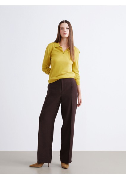 Yeni Sezon Polo Yaka Kadın Triko Kazak fiyatları