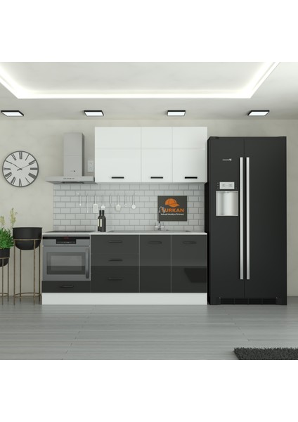 210 cm Mutfak Dolabı Mdf Kapak Tezgah Dahil YRKN210 99