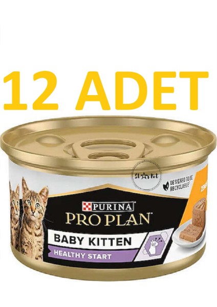 Proplan Junior Tavuklu Yavru Kedi Maması 85 g x 12 Adet