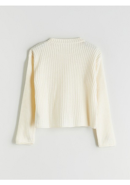 Yeni Sezon Bisiklet Yaka Kız Çocuk Triko Kazak fırsatları