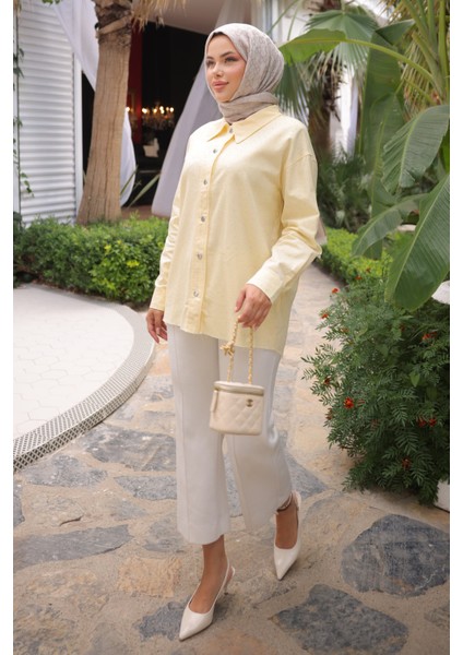 Sarı Taşlı Gabardin Gömlek fiyatları