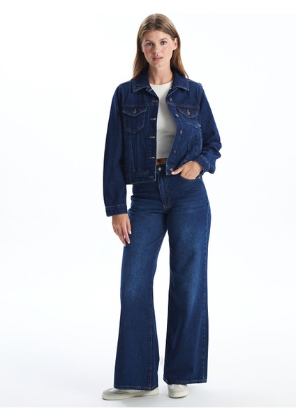 Yeni Sezon Gömlek Yaka Düz Uzun Kolu Kadın Jean Ceket fiyatları