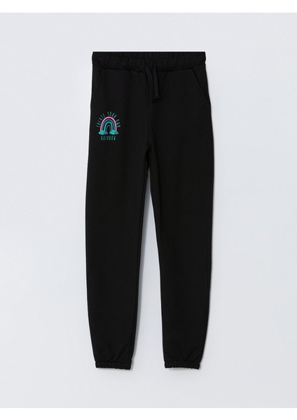 Yeni Sezon Beli Lastikli Kız Çocuk Jogger Eşofman Altı