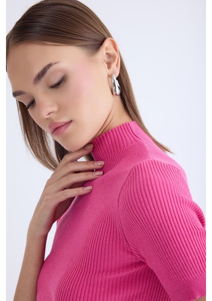 Balıkçı Yaka Yarım Kol Triko Bluz fırsatları