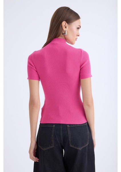 Balıkçı Yaka Yarım Kol Triko Bluz indirimleri