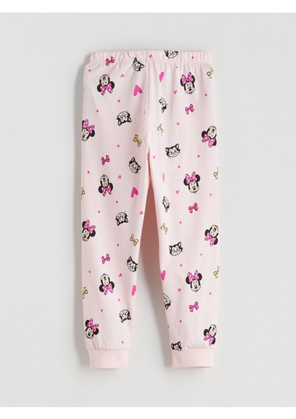 Yeni Sezon Minnie Mouse Baskılı Kız Çocuk Pijama Alt modelleri