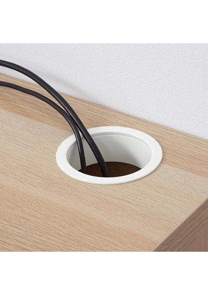 Mıcke Çalışma Masası Ağartılmış Meşe Görünümlü 73 x 50 Cm